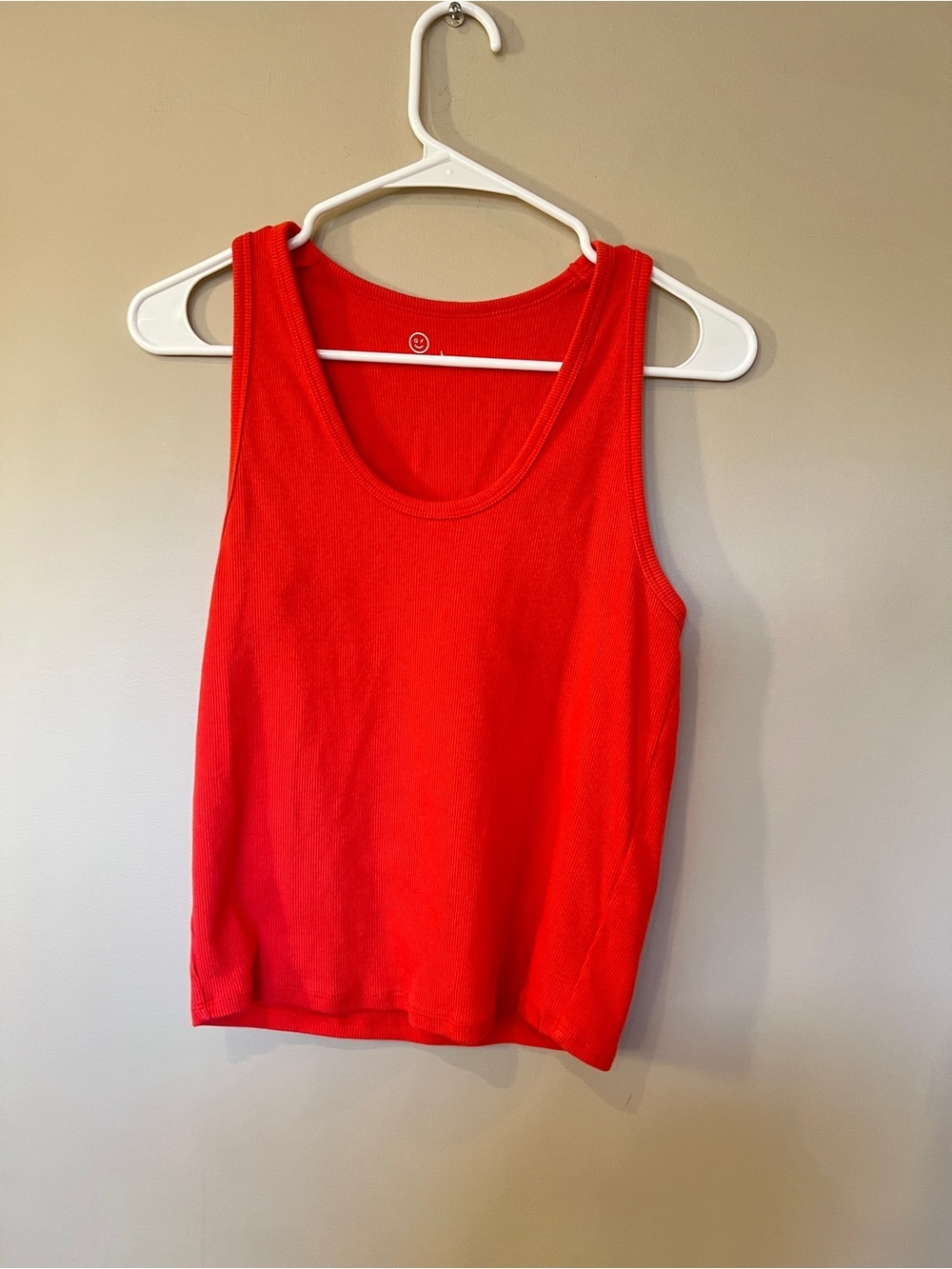 Gilly Hicks Ribbed Red Tank Top Size Large - Picture 2 of 5